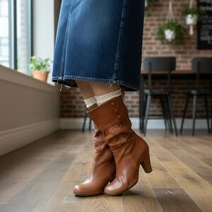 Chie Mihara Spanish Leather Boots - Tan/Cuero - Size 36 (Fits US 5.5/6)